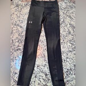 Under Armour Black Abstract Print Compression Leggings Small